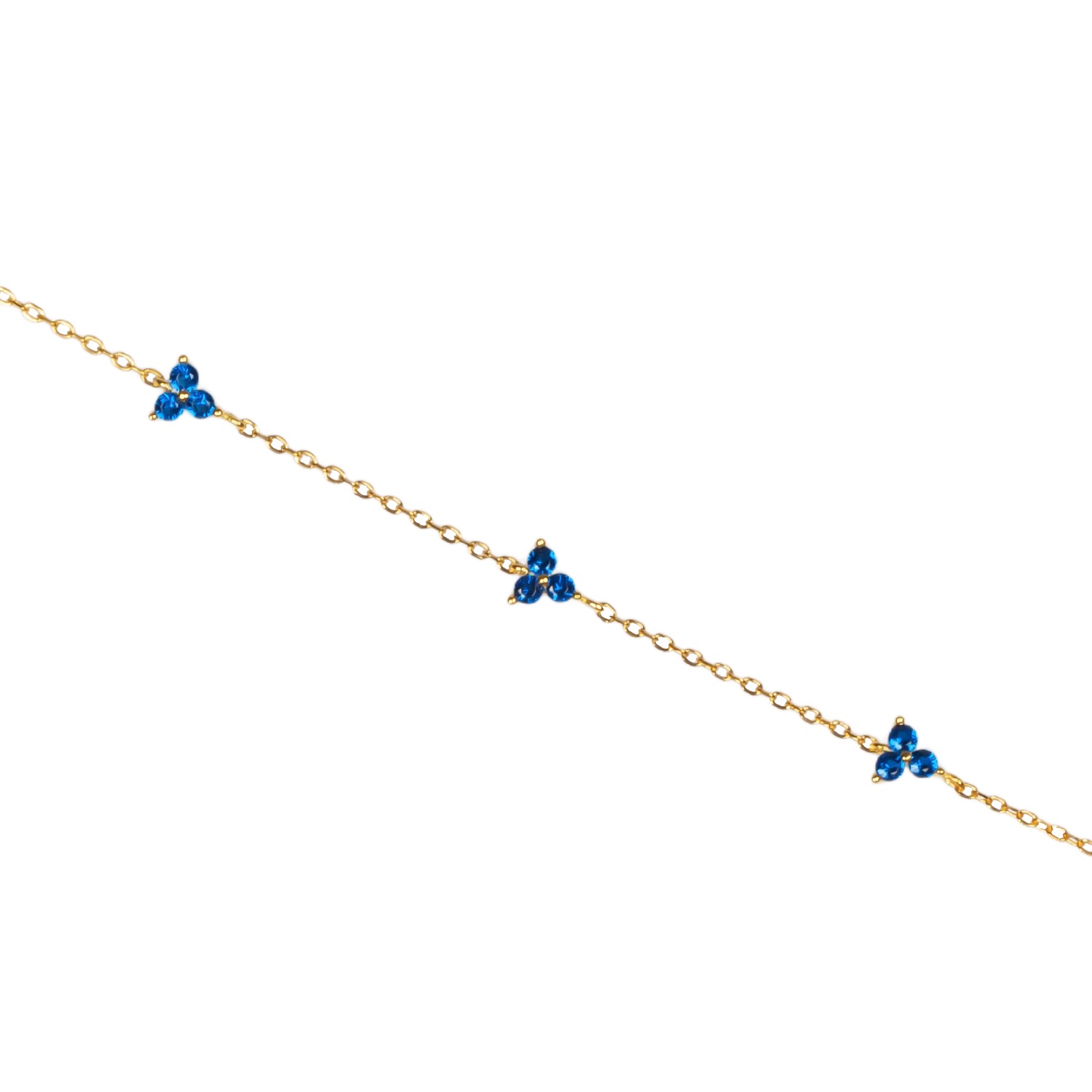 Blue Stone Flower Bracelet | Ep Designs | Wolf & Badger