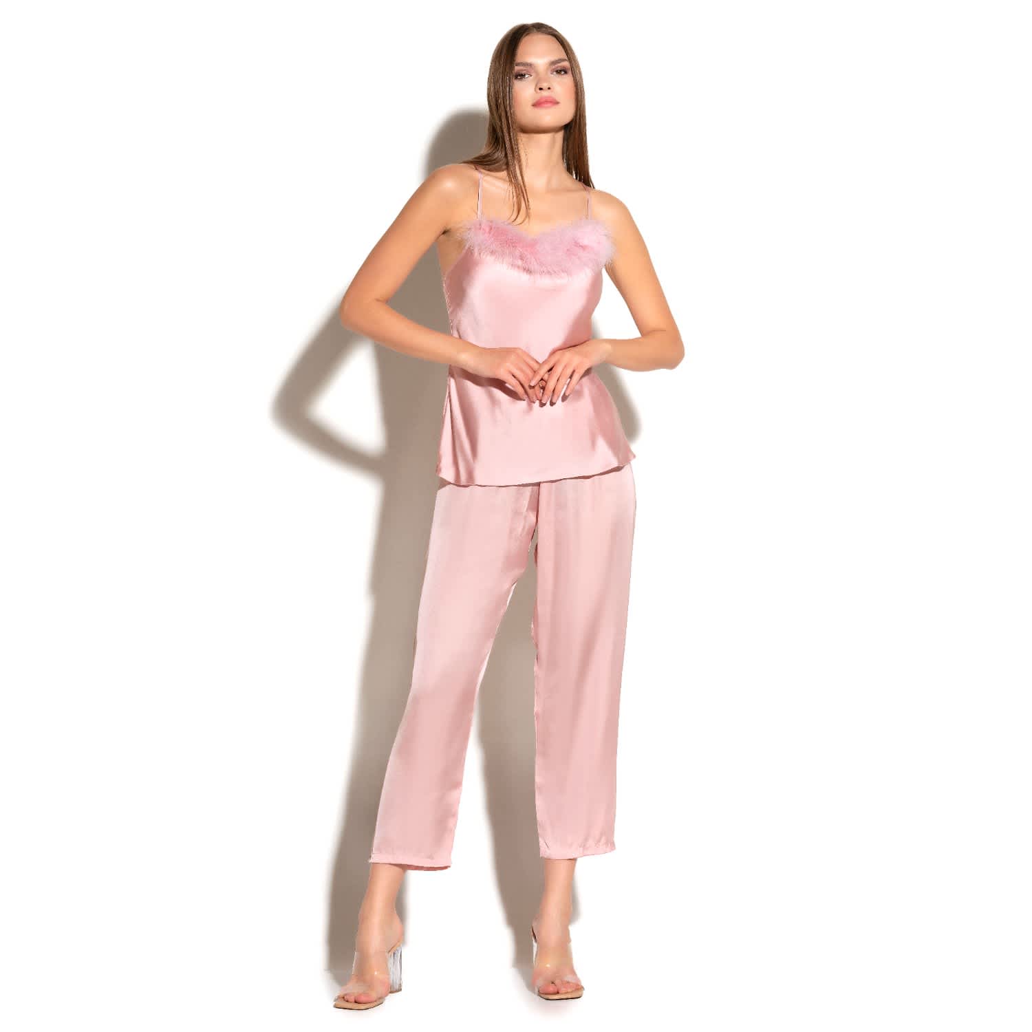 Laylani Satin Floral Pyjama Set