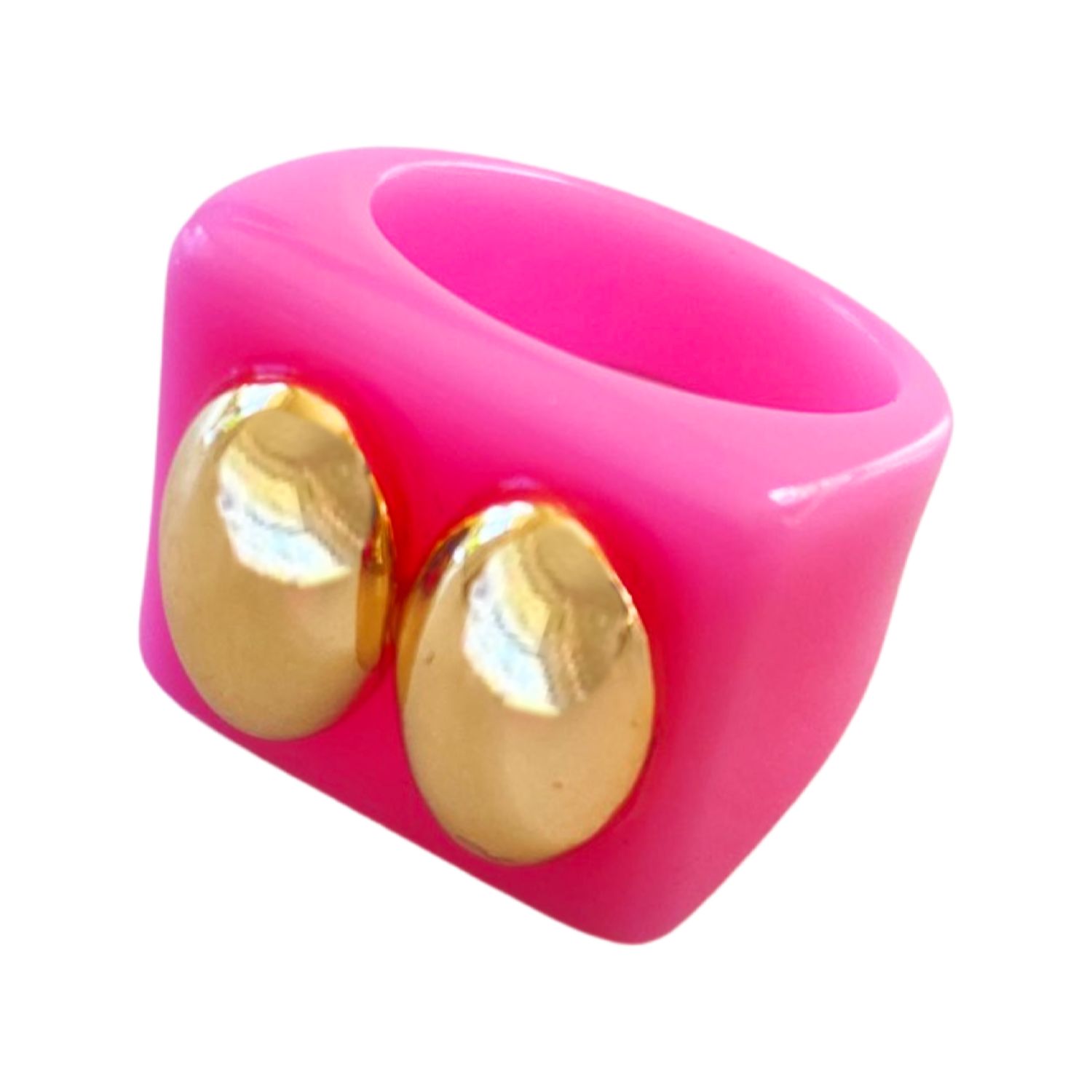 Smith & Co. Jewel Design Women's Pink / Purple Classic Twin Ring - Light Pink