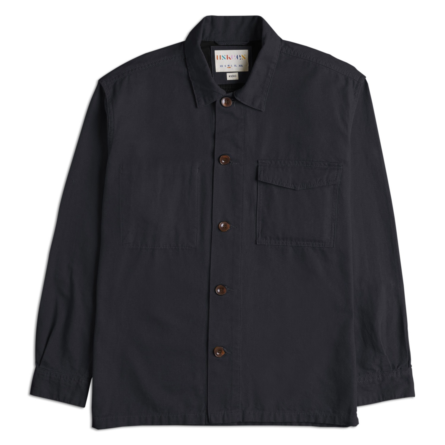 Men’s The 3003 Buttoned Workshirt - Black Medium Uskees