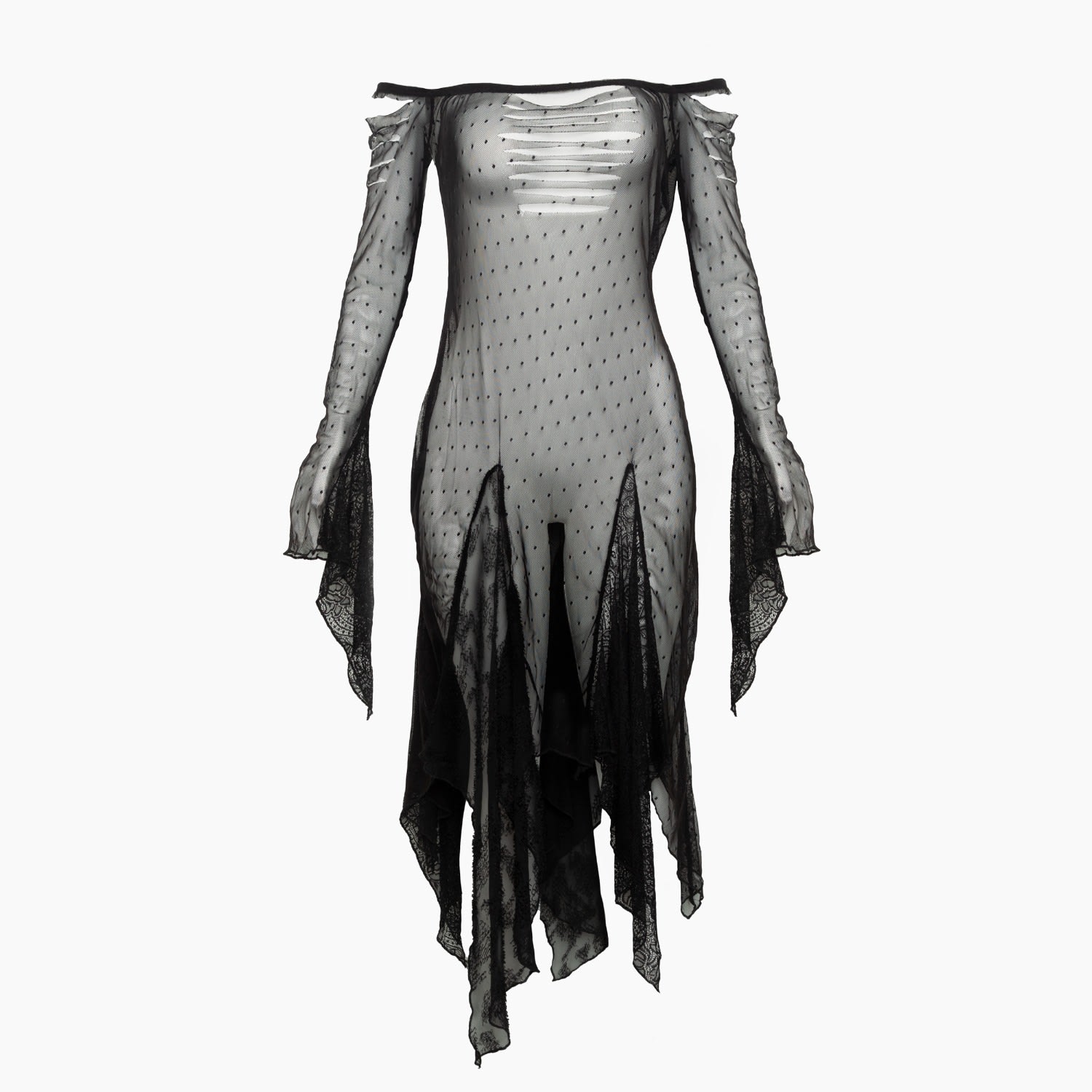 Women's Black Vampiress Dress | Extra Large | Paloma Lira