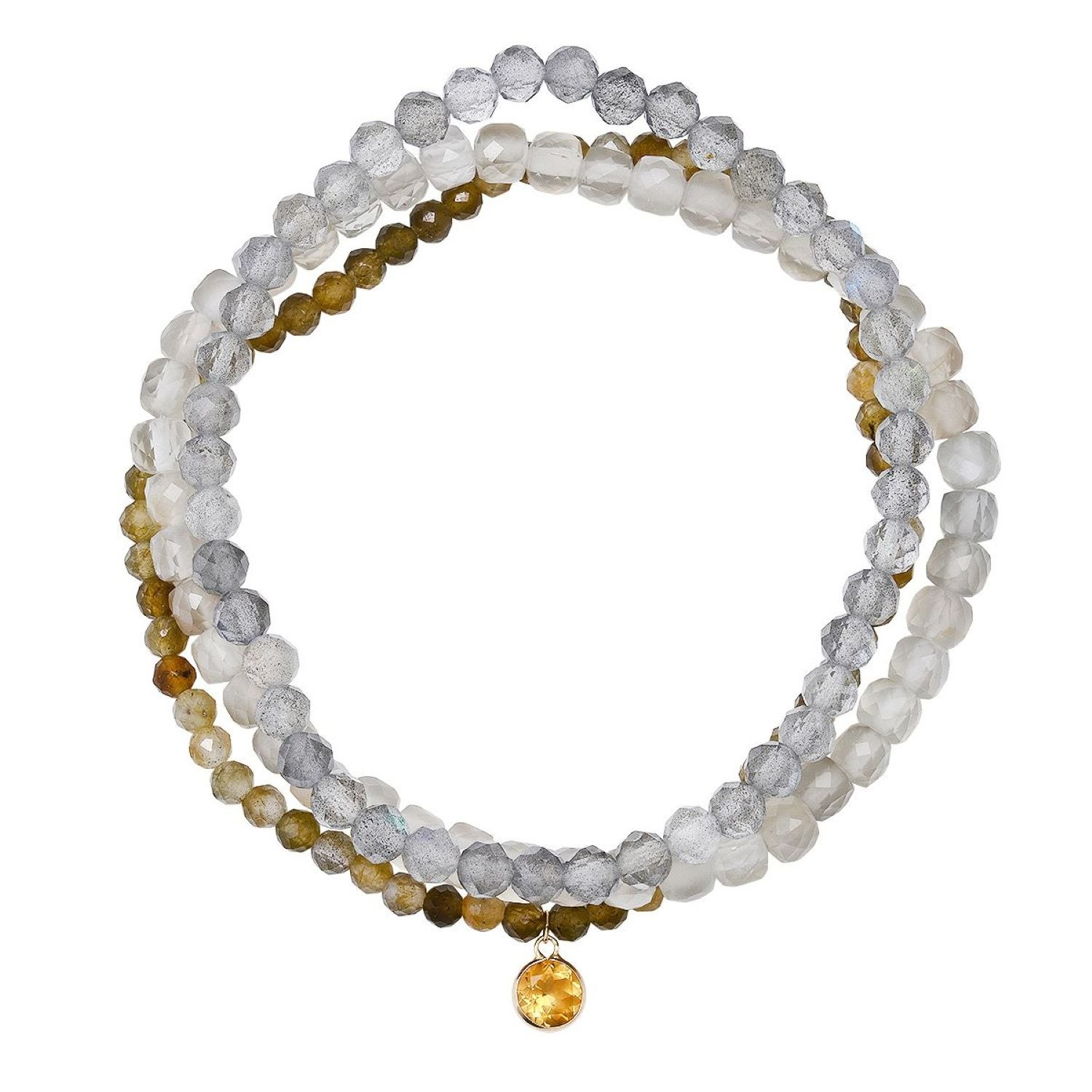 Soul Journey Jewelry Women's Grey Free Spirit Labradorite Bracelets