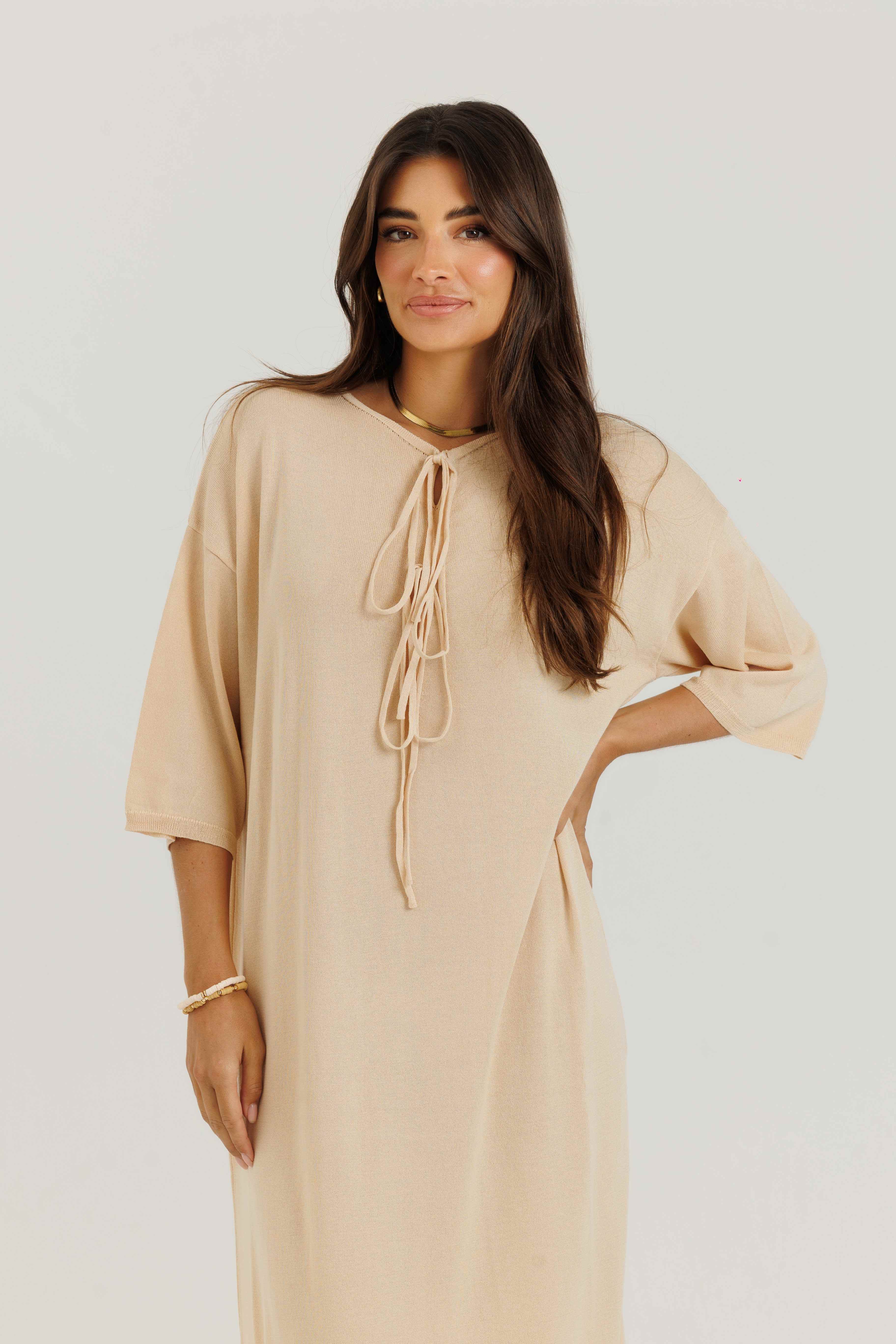 tan club dress Jluxlabel Women's Surrey Maxi Dress