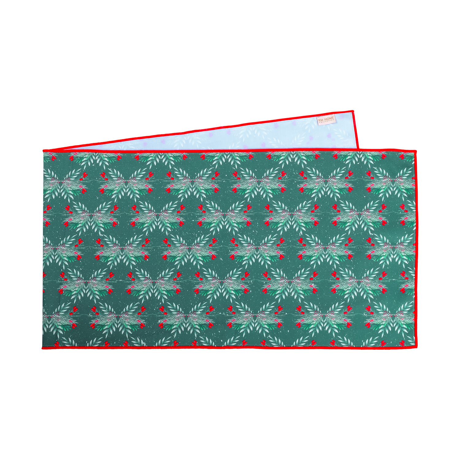 Km Home Collection Evergreen Runner - Christmas Collection