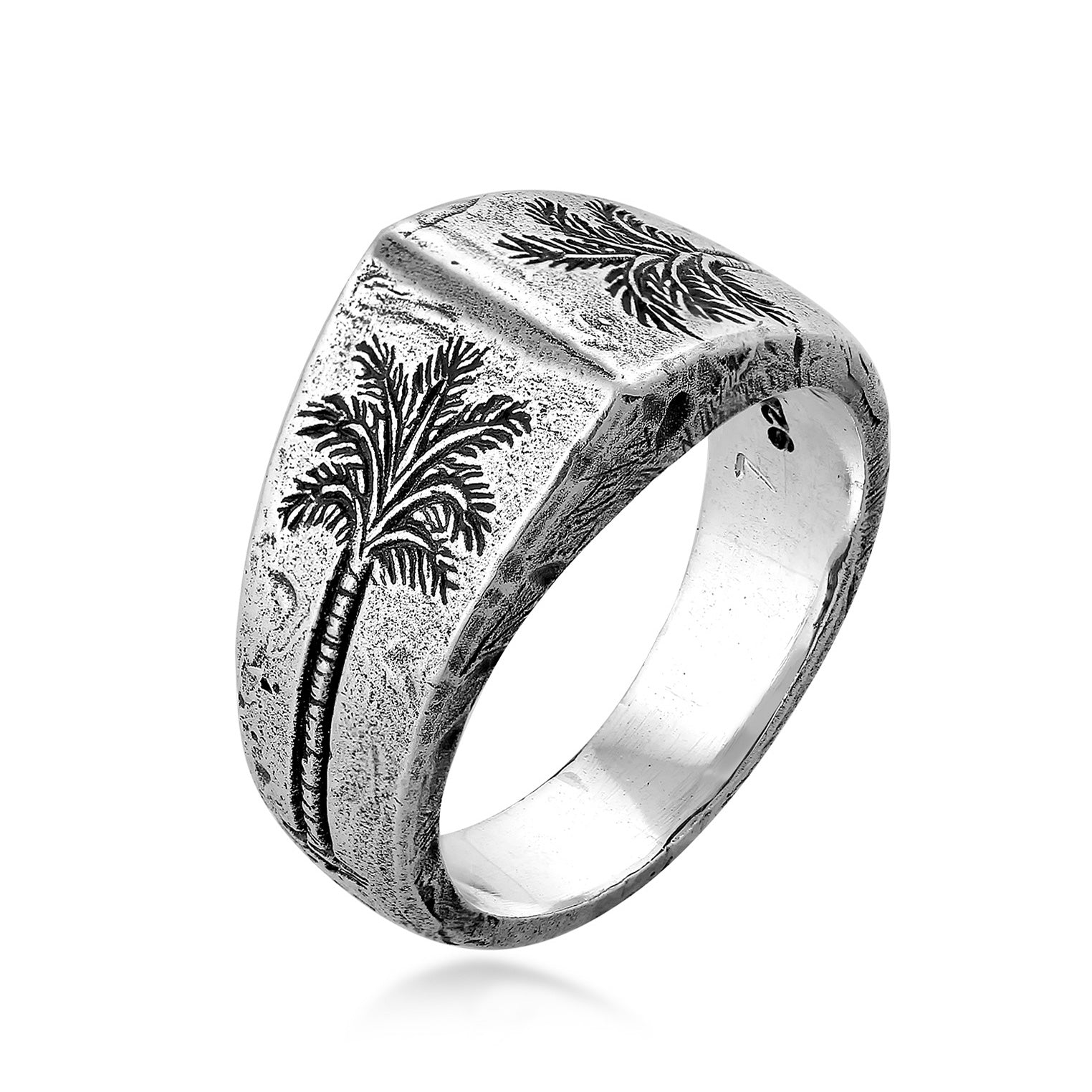 Haze & Glory Men's Silver The Coconut Society Ring In Silver