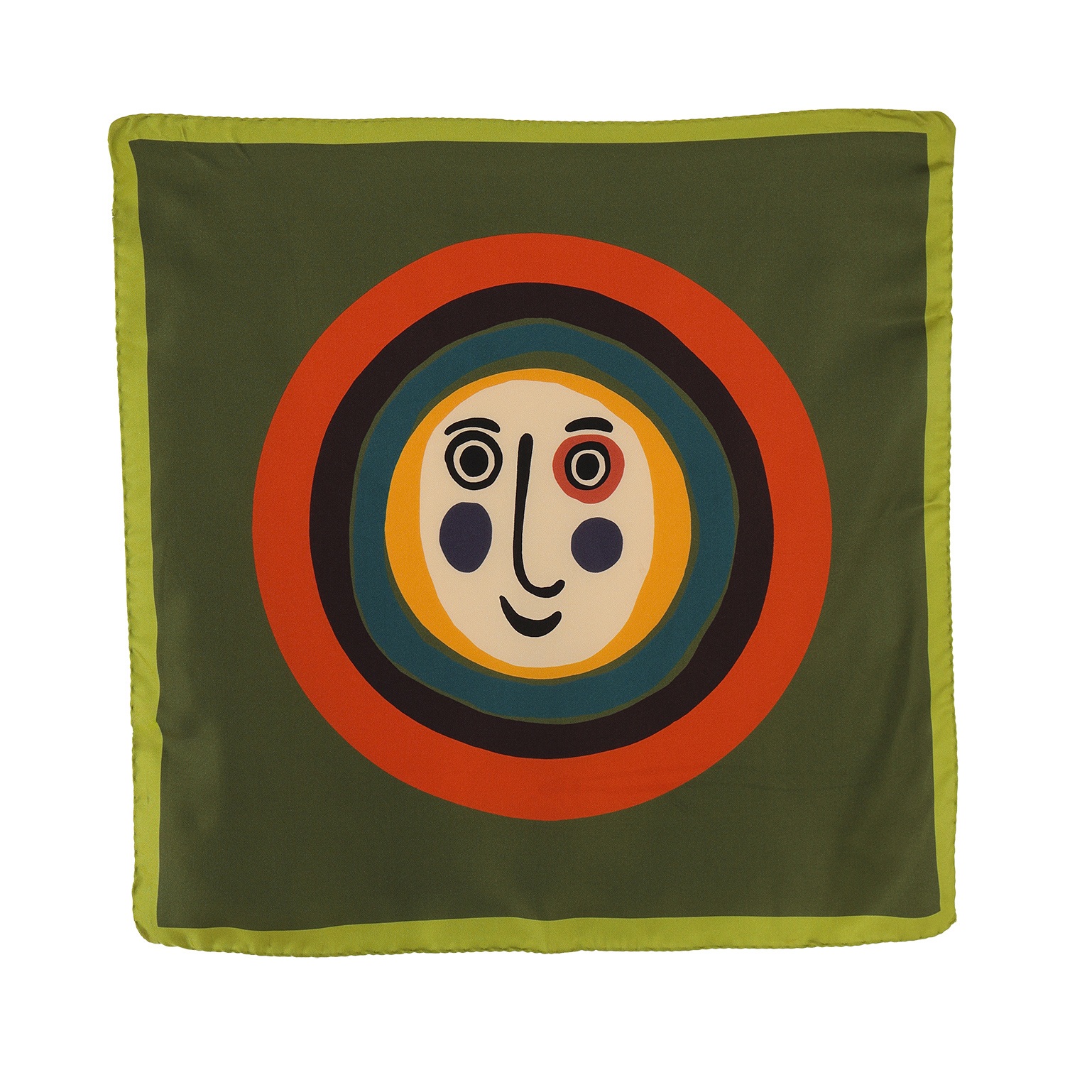 Women’s Jolly Face Scarf - Sacramento Green One Size Pashmisy