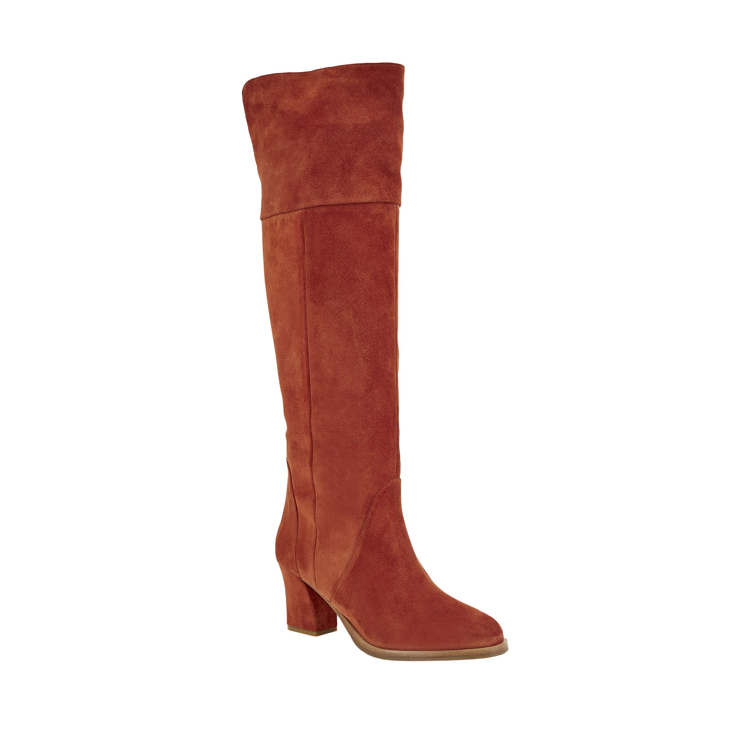 Moon D'elle Women's Brown / Neutrals / Red Zenit Knee High Boots In Roasted Cannella In Red