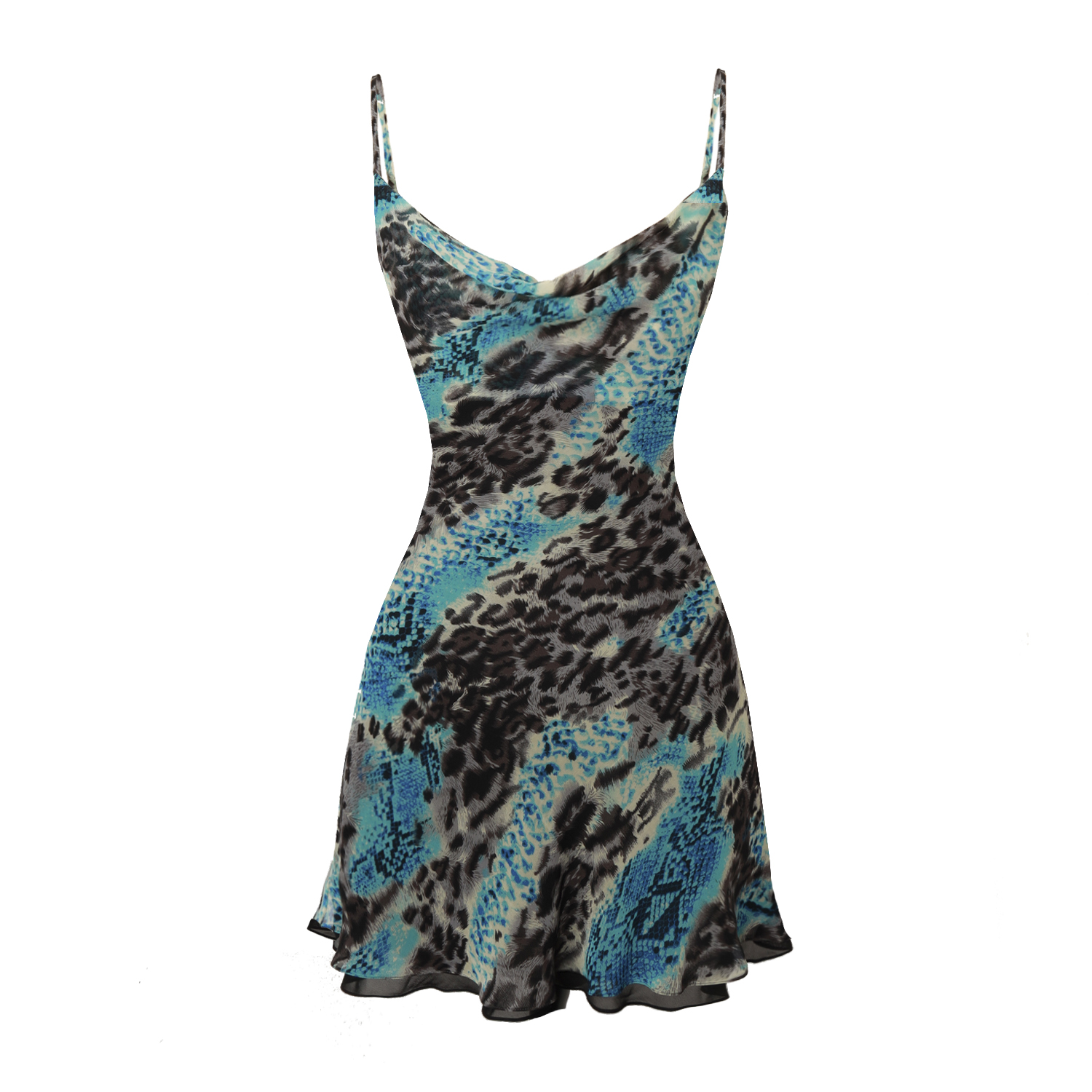 Penelope Animal Print Summer Mini Dress | SANCTUMUM | Wolf & Badger