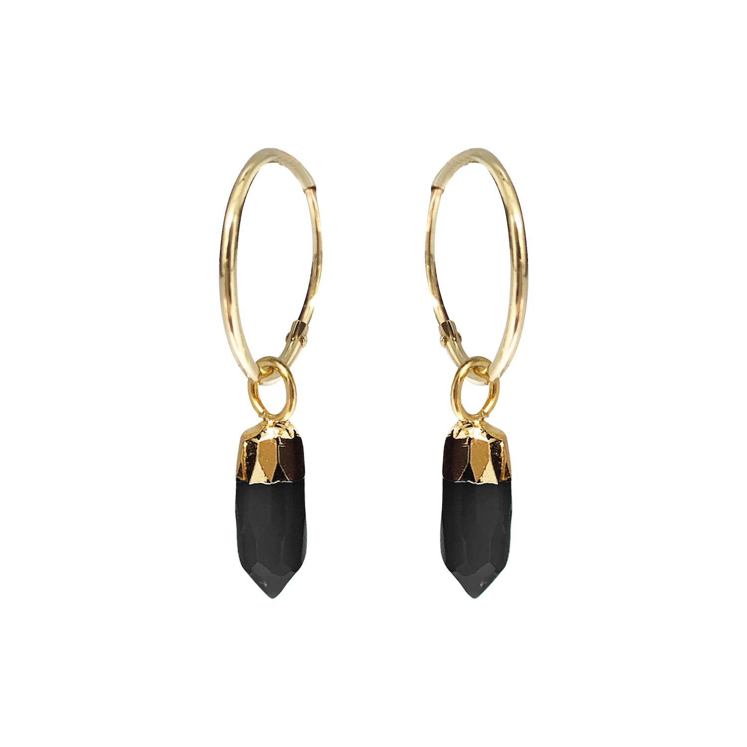 Women’s Cora Creole With Mini Point Black Onyx Mirabelle Jewellery