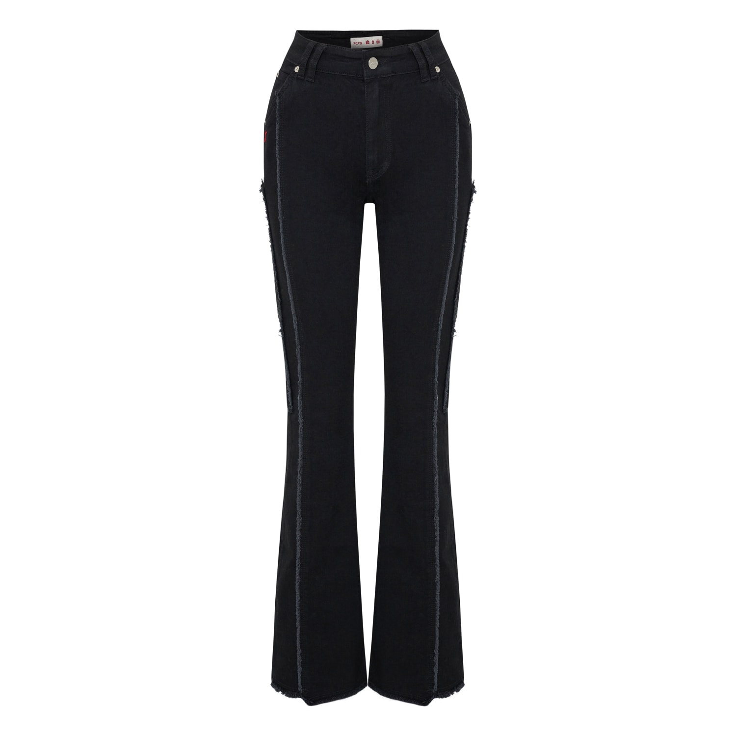 Pcfg Flare Women Denim Pant - Black In Black