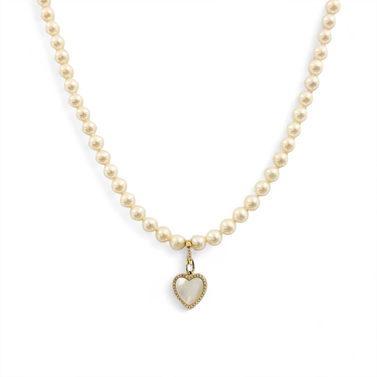 Neshi Designs Women's White Petra Necklace In Gold
