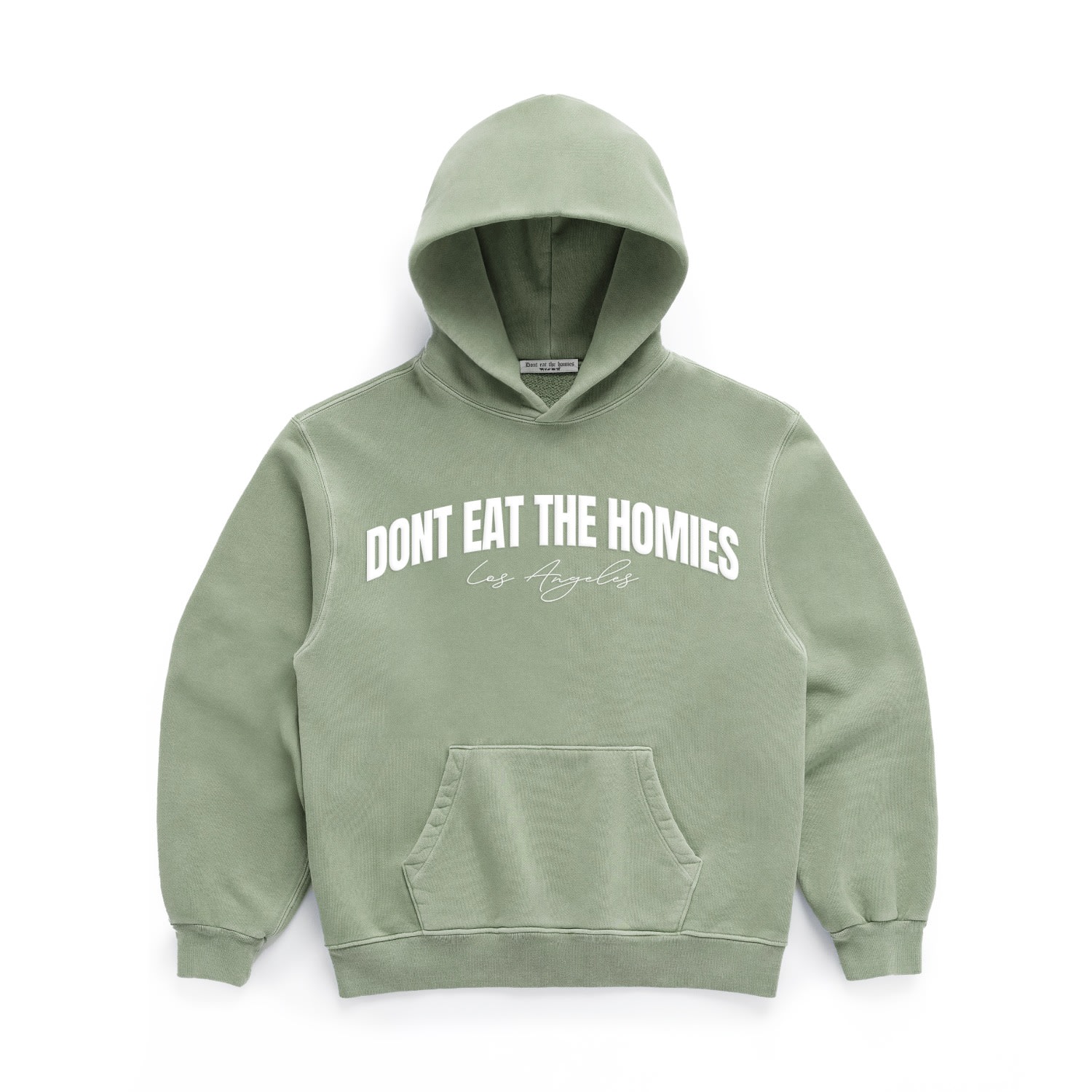 Dont Eat The Homies Arch Hoodie - Green In Green