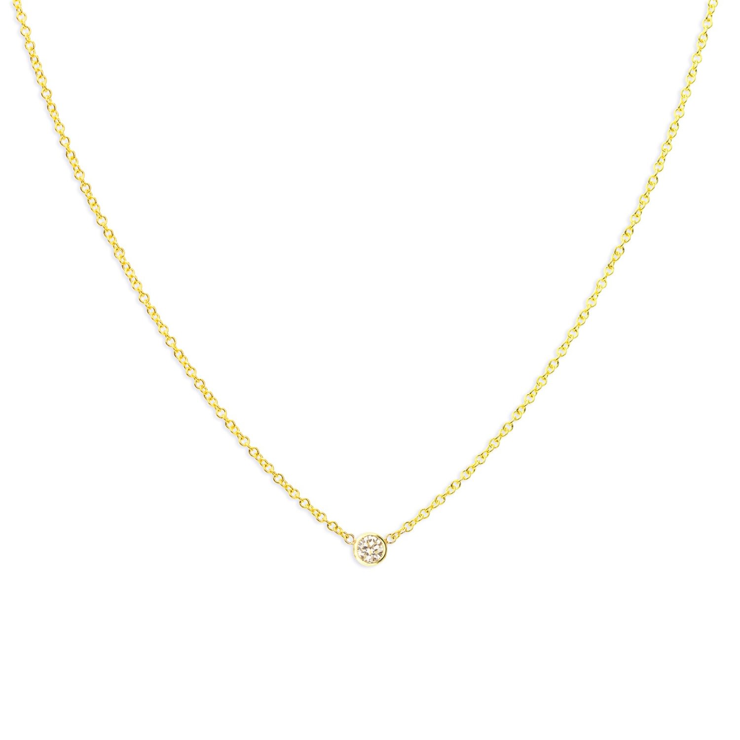 Women’s Diamond Layering Necklace - Yellow Gold - 16" Maya Brenner