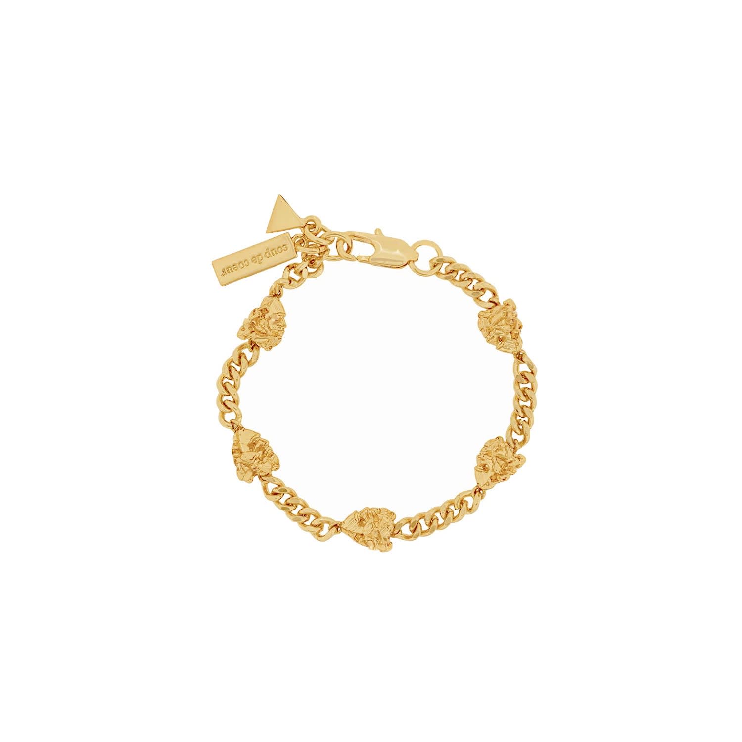 Gold Rock Chain Bracelet Coup De Coeur London Wolf Badger