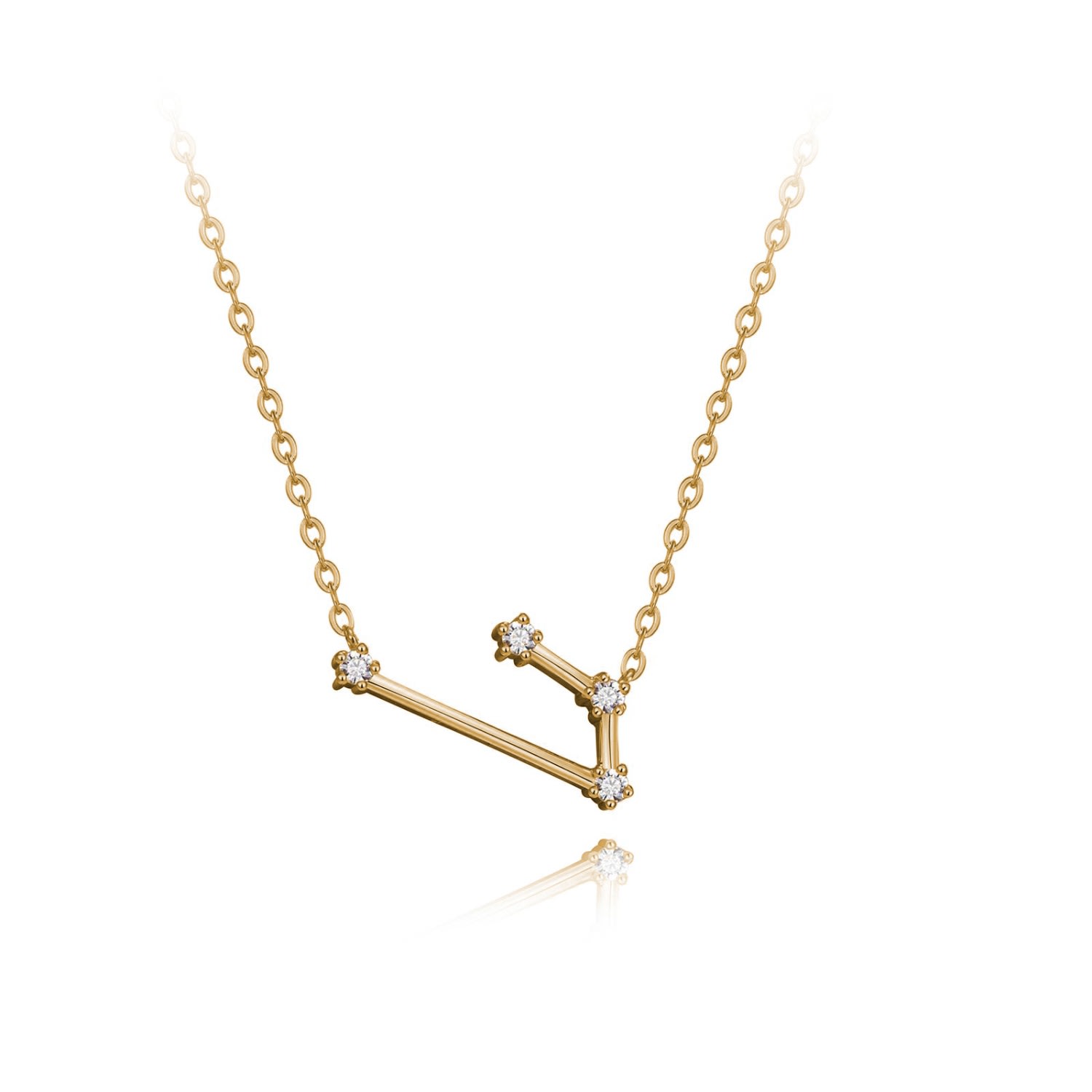 Women’s Gold Aries Constellation Necklace Kathryn New York