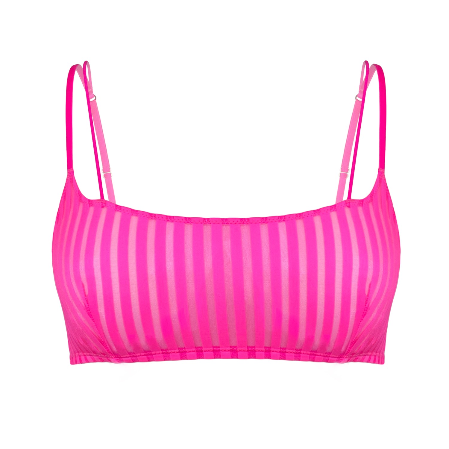 Vertigo Bralette Neon Pink by Monique Morin Lingerie