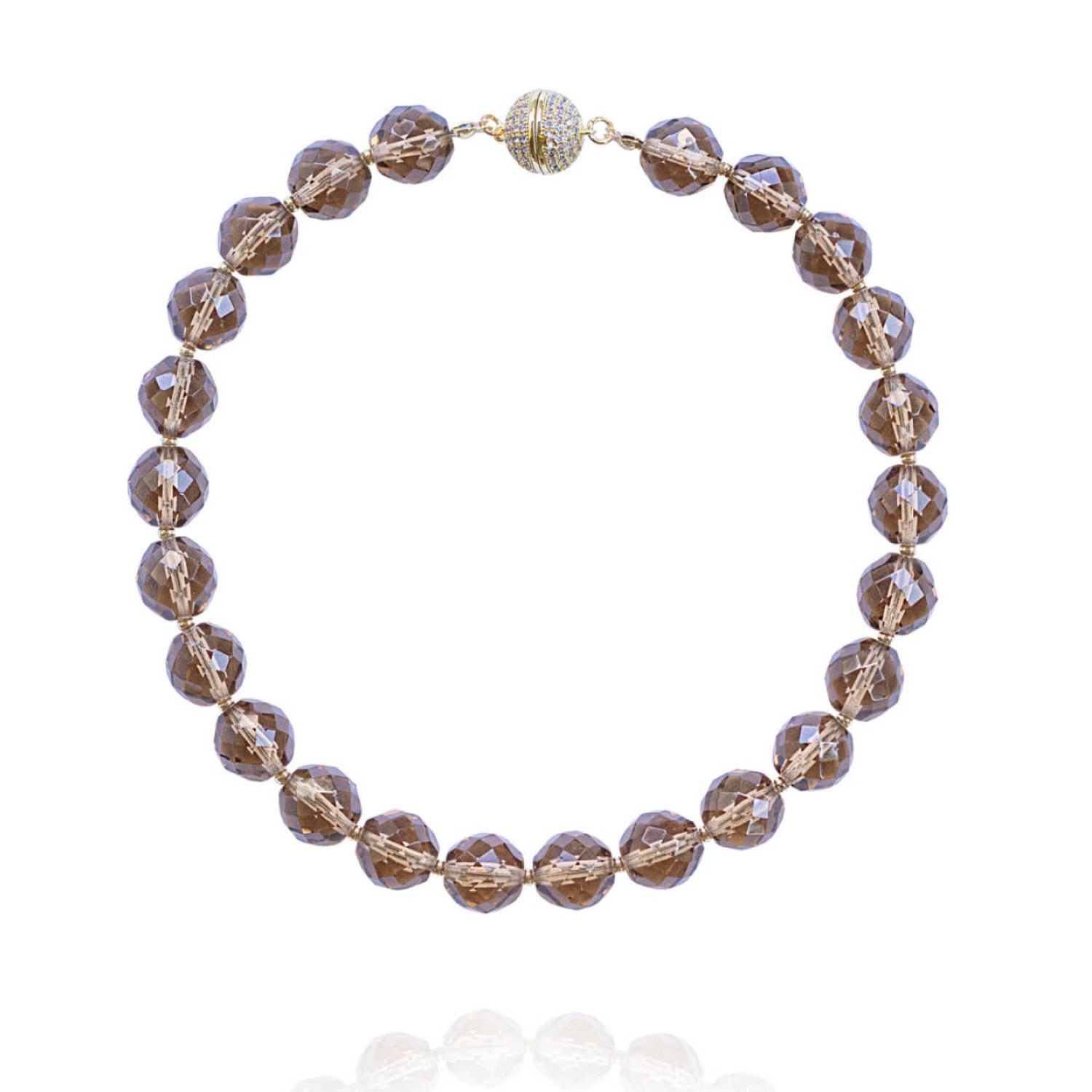 Saule Label Women's Brown Leni Grande Necklace In Mocha In Brown