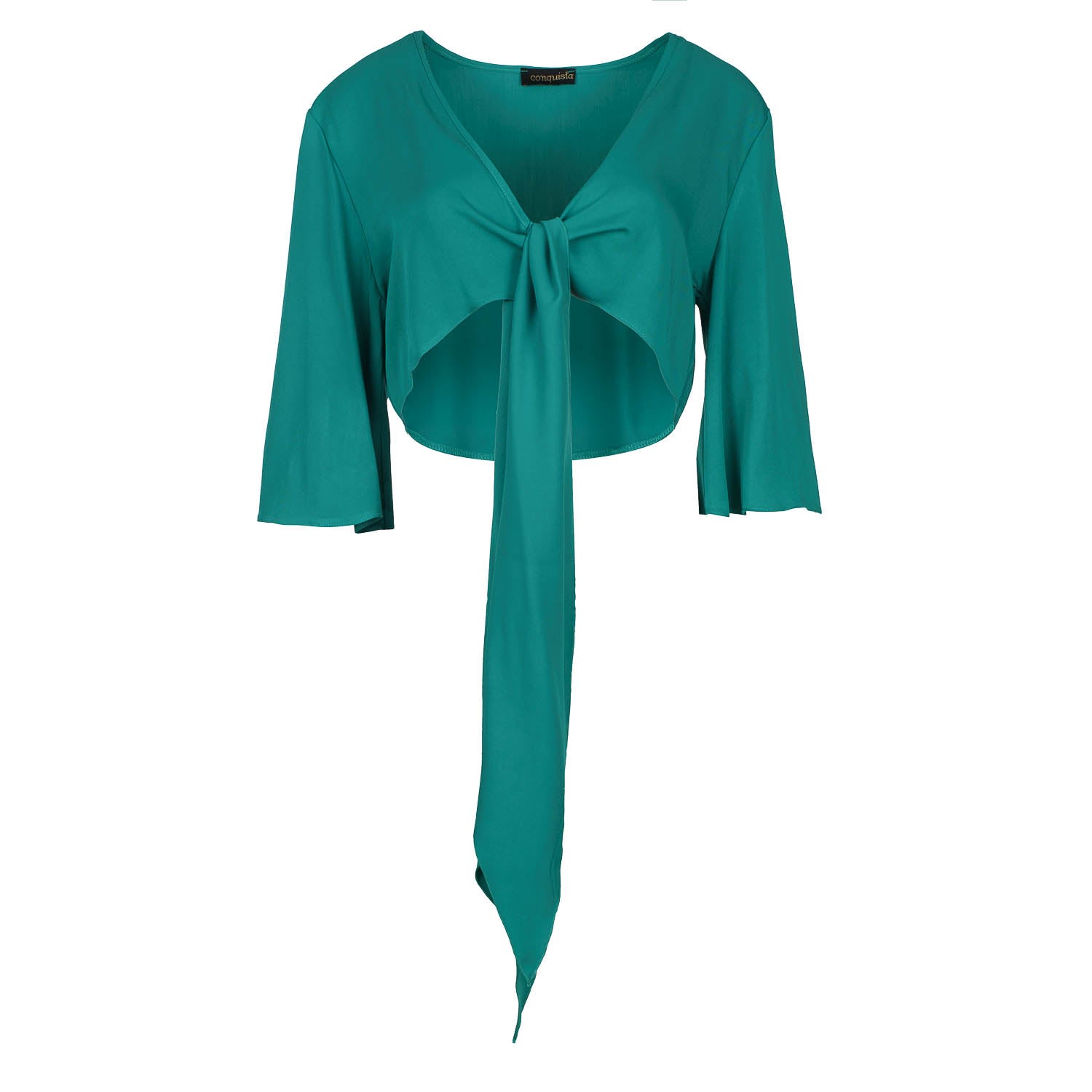 Women’s Green Bolero Top Medium Conquista