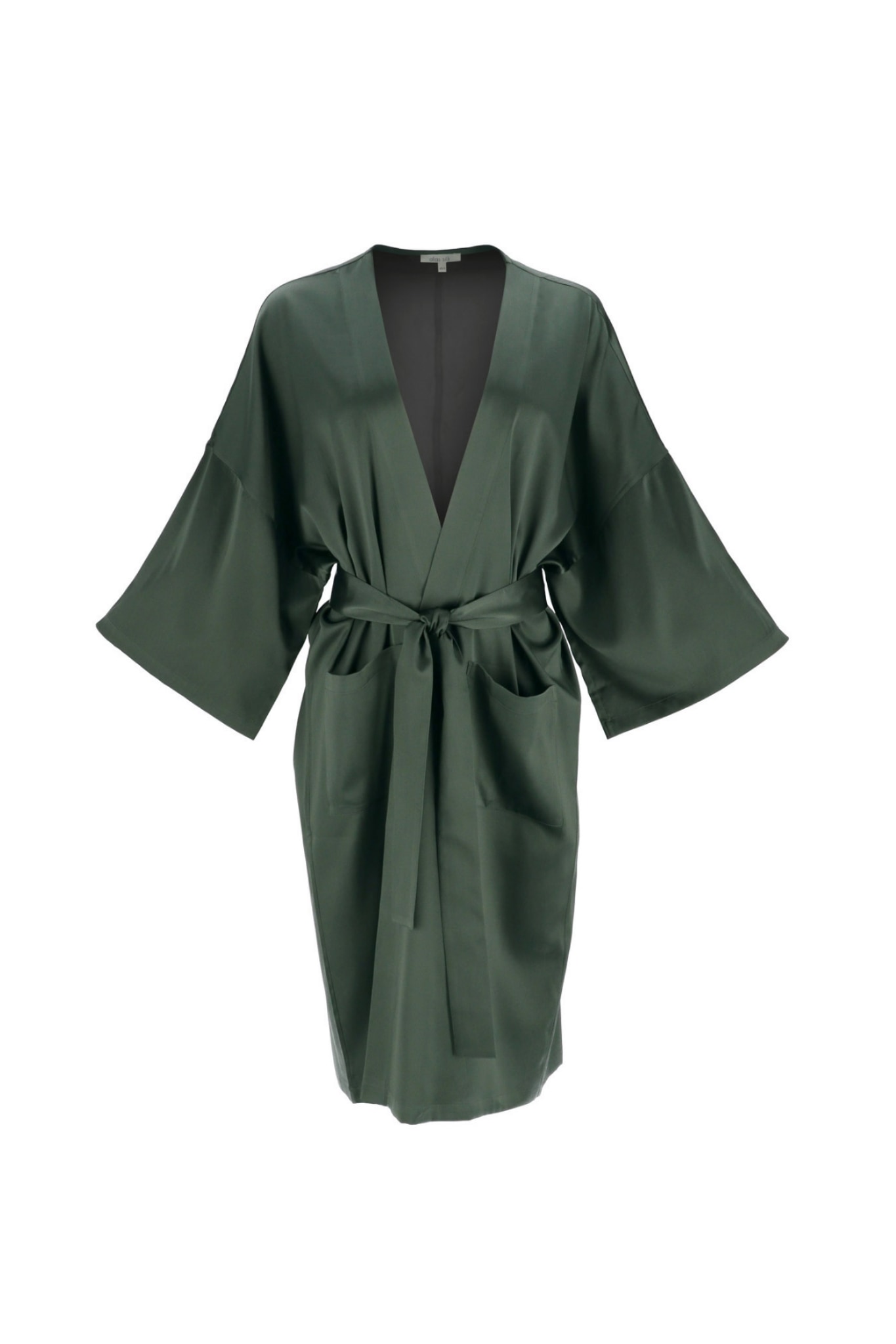 Women’s Long Silk Robe ’Meteya’ In Rich Green Xs/S Alas Silk Renata Ambrazieje