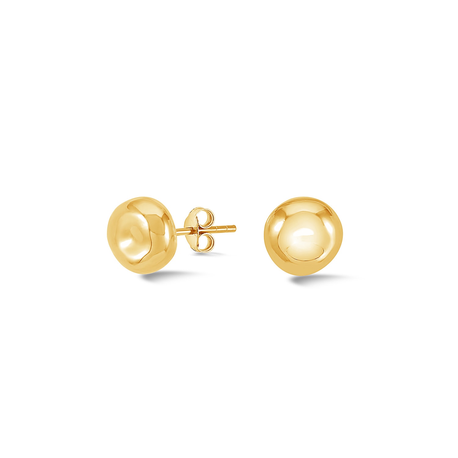 Dower & Hall Women's Round Pebble Studs In Gold In Gold