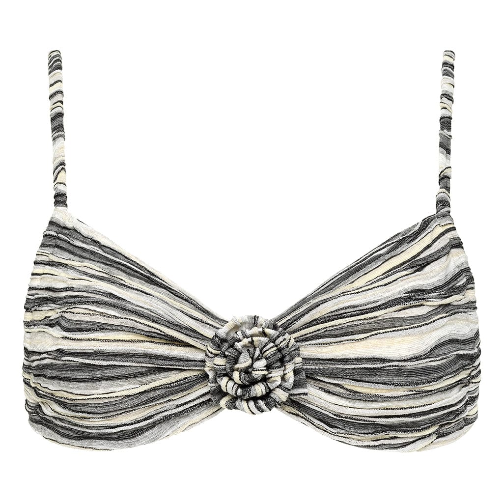 Montce Women's Slub Knit Devin Rosa Bikini Top In Brown