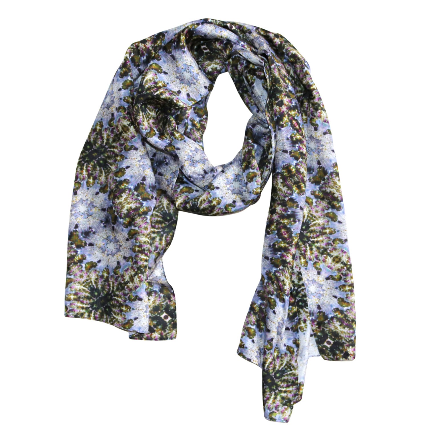 Benni Marine Designs Women's Purple Princess Silk Scarf In Purple