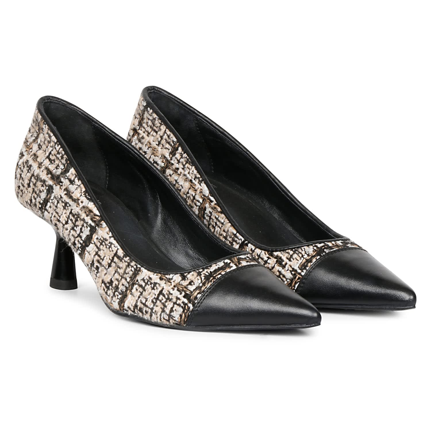 Bourbon - Tweed Heels - Beige | Saint G | Wolf & Badger