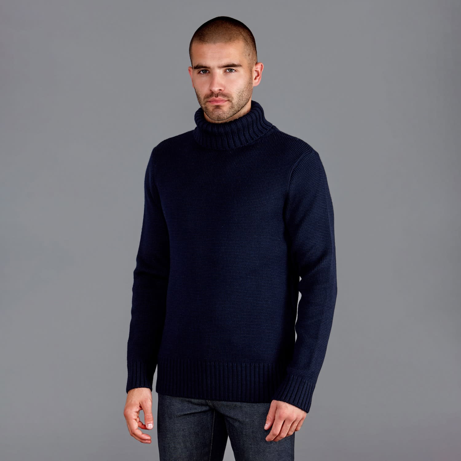 The Merino Submariner - Mens Roll Neck Sweater – Paul James Knitwear