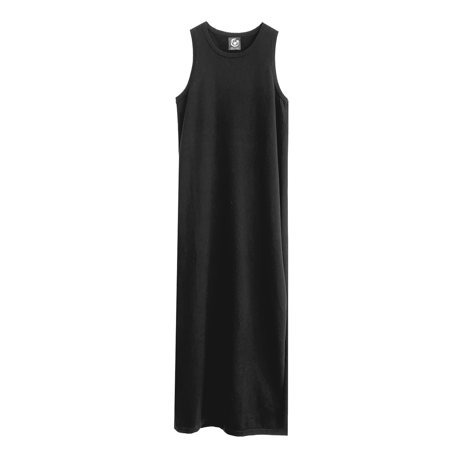 Women’s Black Cashmere Maxi Dress With Side Slits - Onyx Large Zenzee