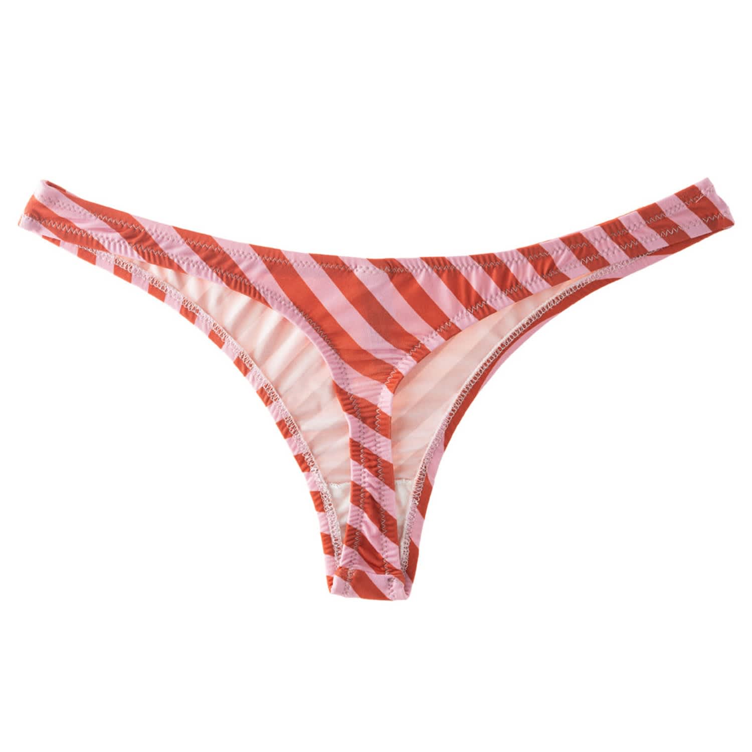 Peppermint Mitered Bow-Back Thong –