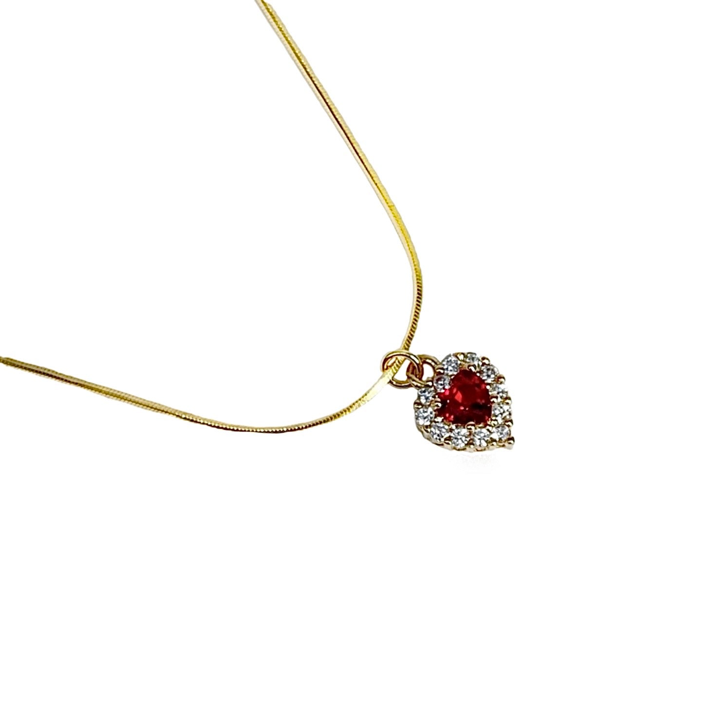 Ninemoo Women's Gold / Red Celestial Heart Gems Necklace In Multi