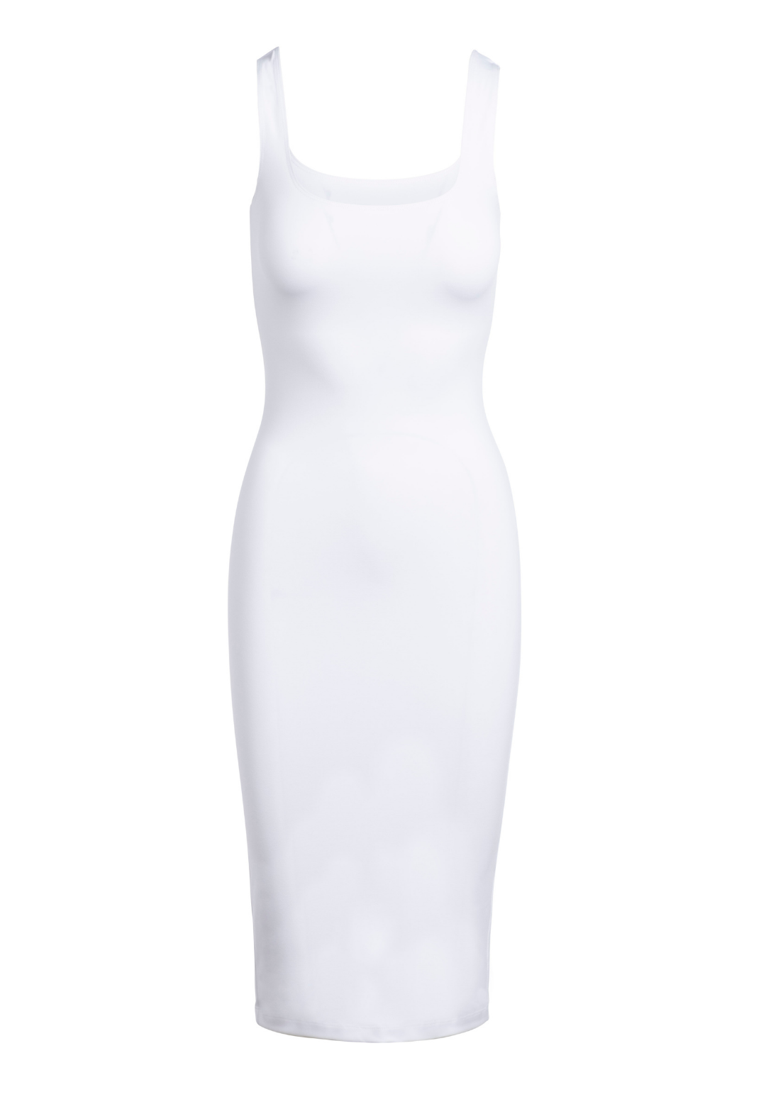 Caterina Long Stretch Knit Dress In White | Ala von Auersperg | Wolf ...