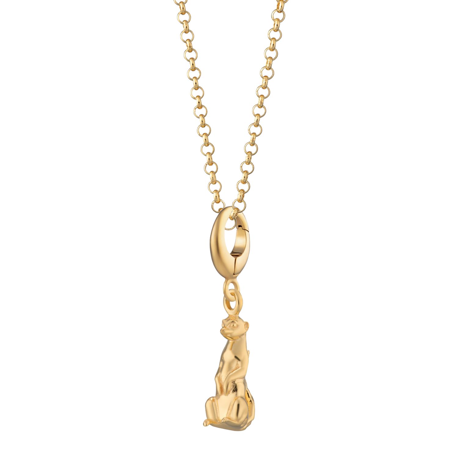 Lily Charmed Women's Gold Plated Meerkat Necklace