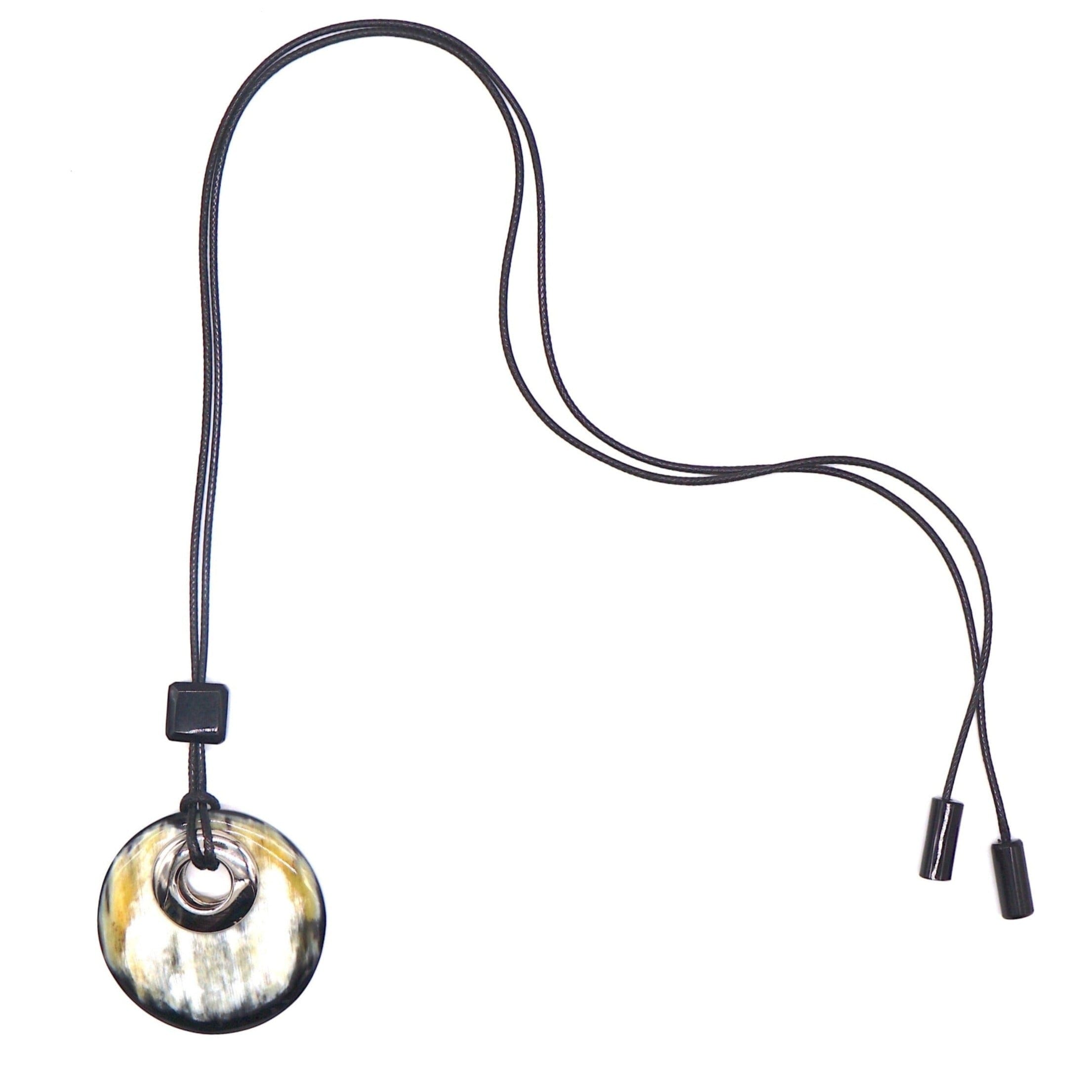 Fairchild Baldwin Women's Black / White Horn Necklace – Marble In Multi