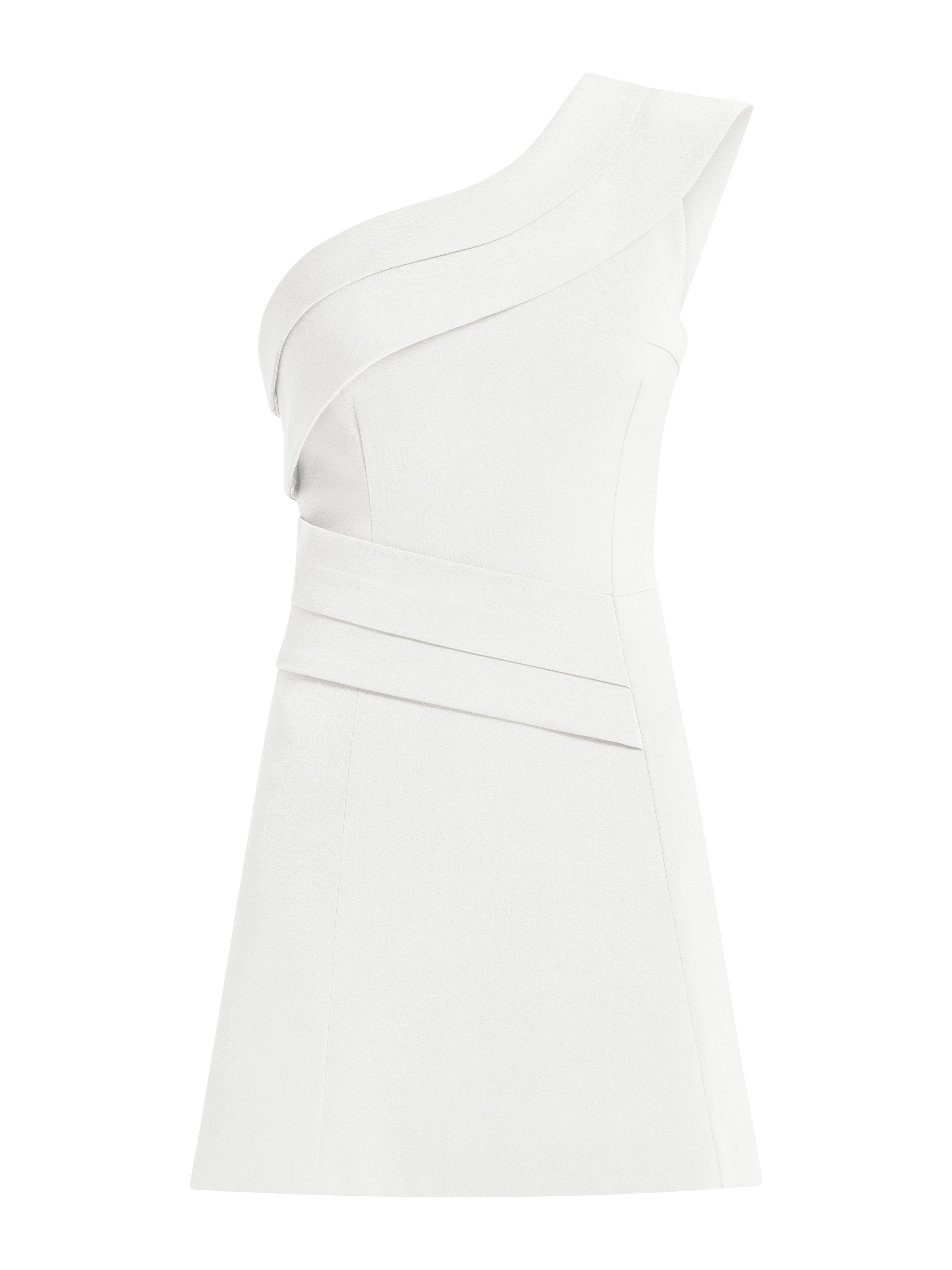 Tia Dorraine Women's Elegant Touch Mini Dress, Pearl White In White