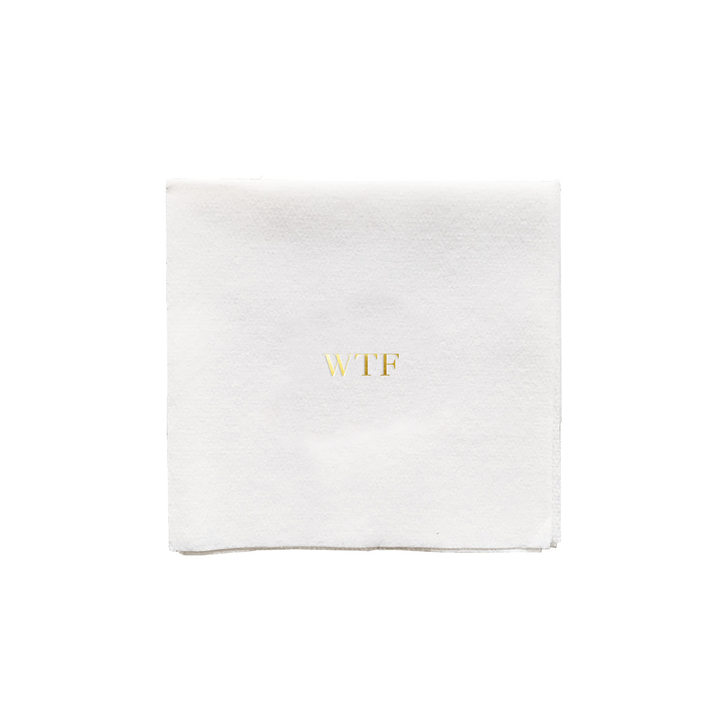 Bell'invito White Wtf Beverage Napkins In White