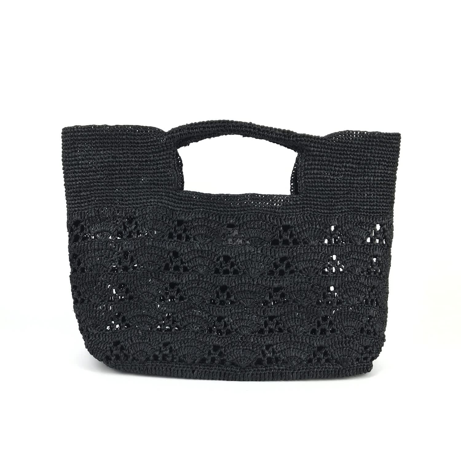 raffia beach tote