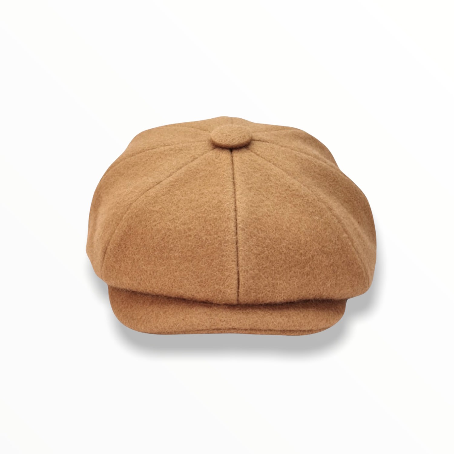 Men’s Neutrals Rileys Blonde Bakerboy Cap In Camel Melton Wool Large Mister Miller - Master Hatter