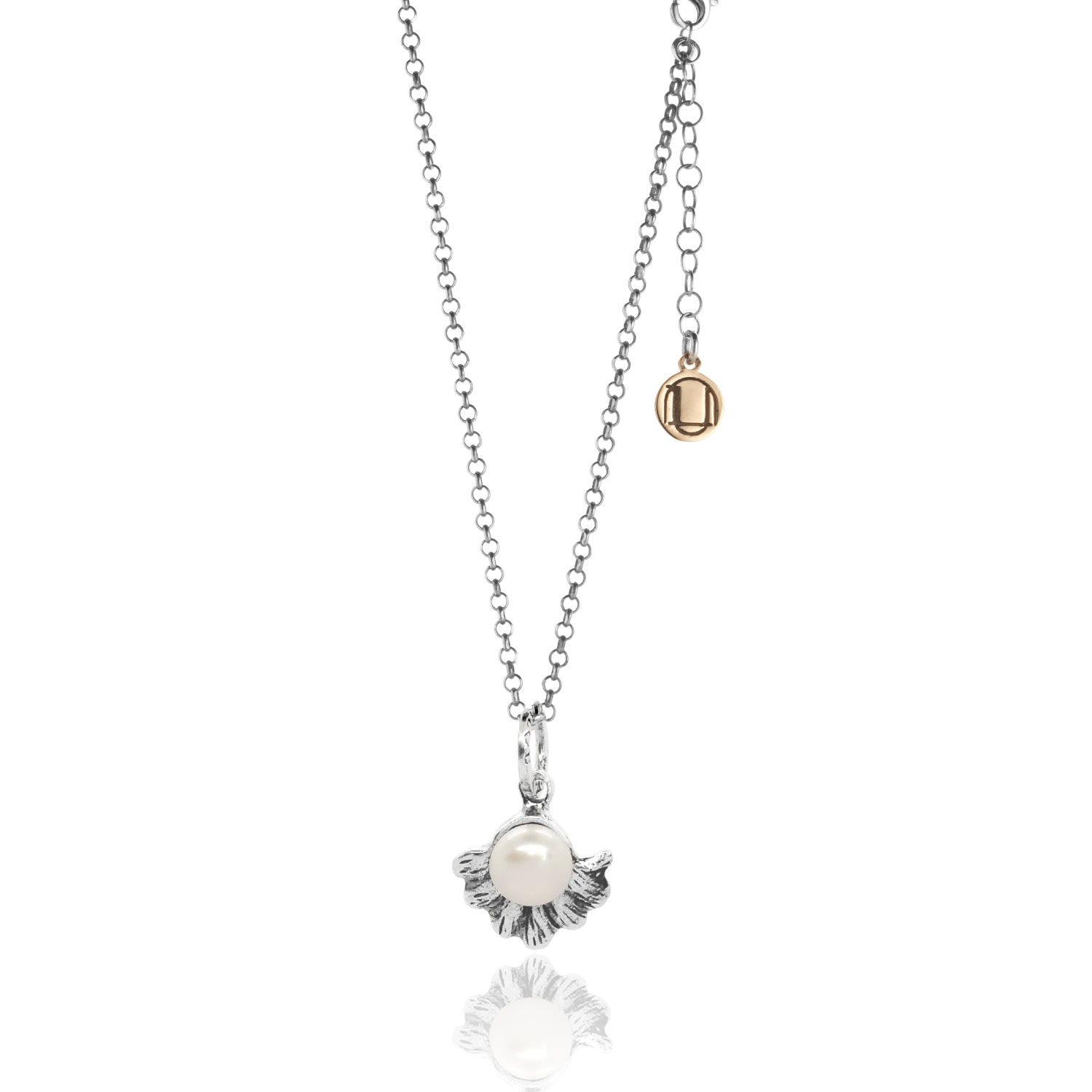 Unaloe Women's Silver / White Sterling Silver Oceania With Natural Pearl Necklace