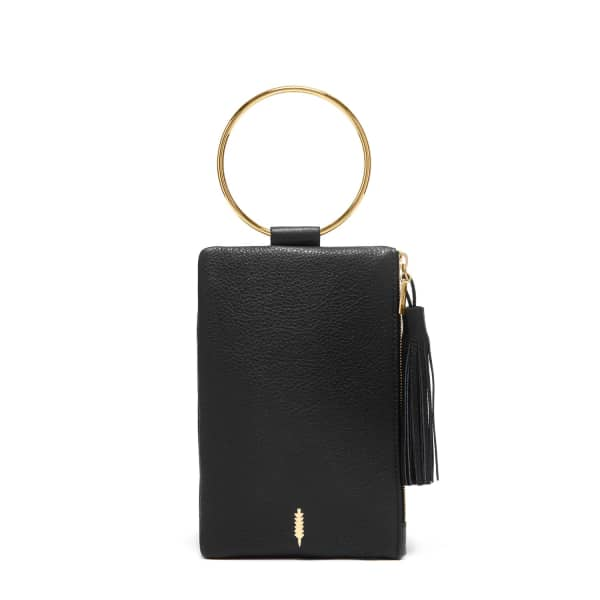 THACKER NEW YORK Nolita Clutch in Black and Gold