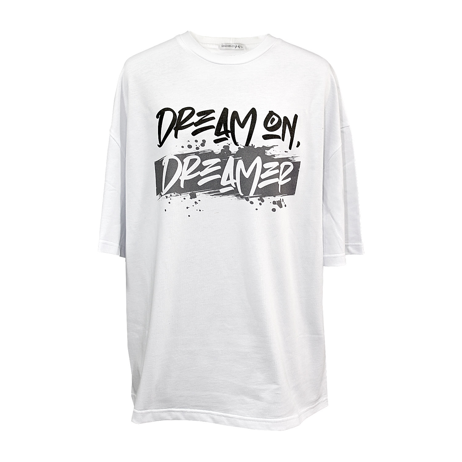 Maison Bogomil Women's Black / White T-shirt Dream On Dreamer With Background In Black/white