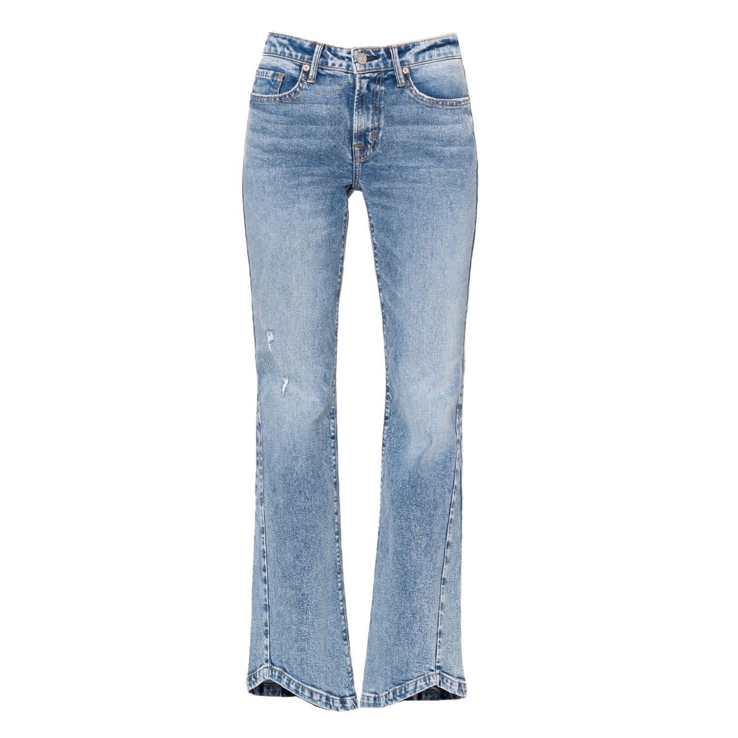 Noend Denim Blue Donna 90's Flare In Everwood