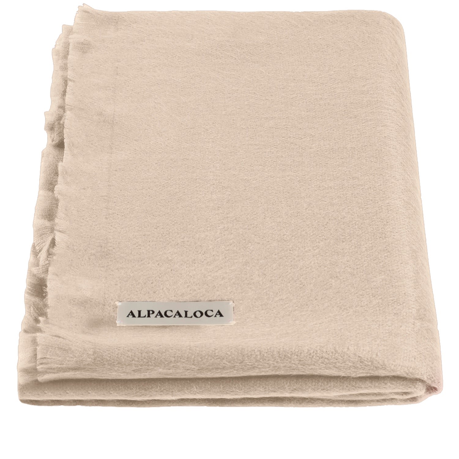 Alpaca Loca Women's Neutrals Scarf/shawl Beige Alpaca Wool In Sand