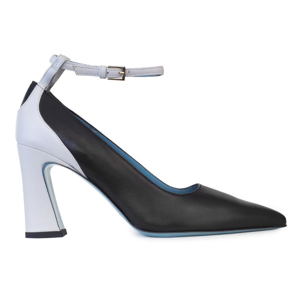 Valentina Rangoni Women's Fosca Pump W/strp Black/ice Parmasoft In Black