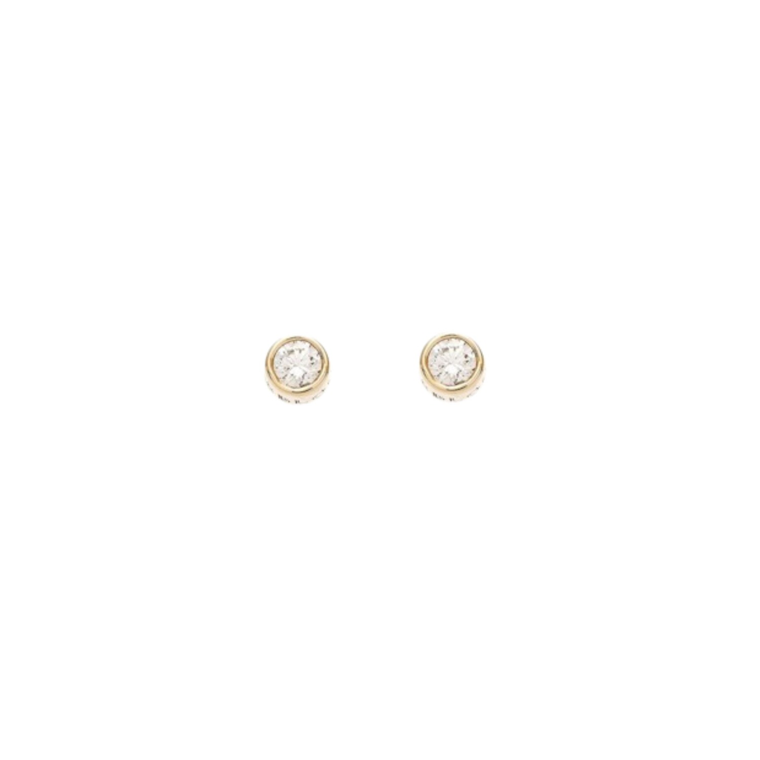 Women’s Illuminess 14K Yellow Gold Diamond Studs Bloomtine Earth Angel Hq