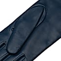 1861 Glove Manufactory Marsala - Women's Minimalist Leather Gloves In Jeans Blue Nappa Leather In Leather