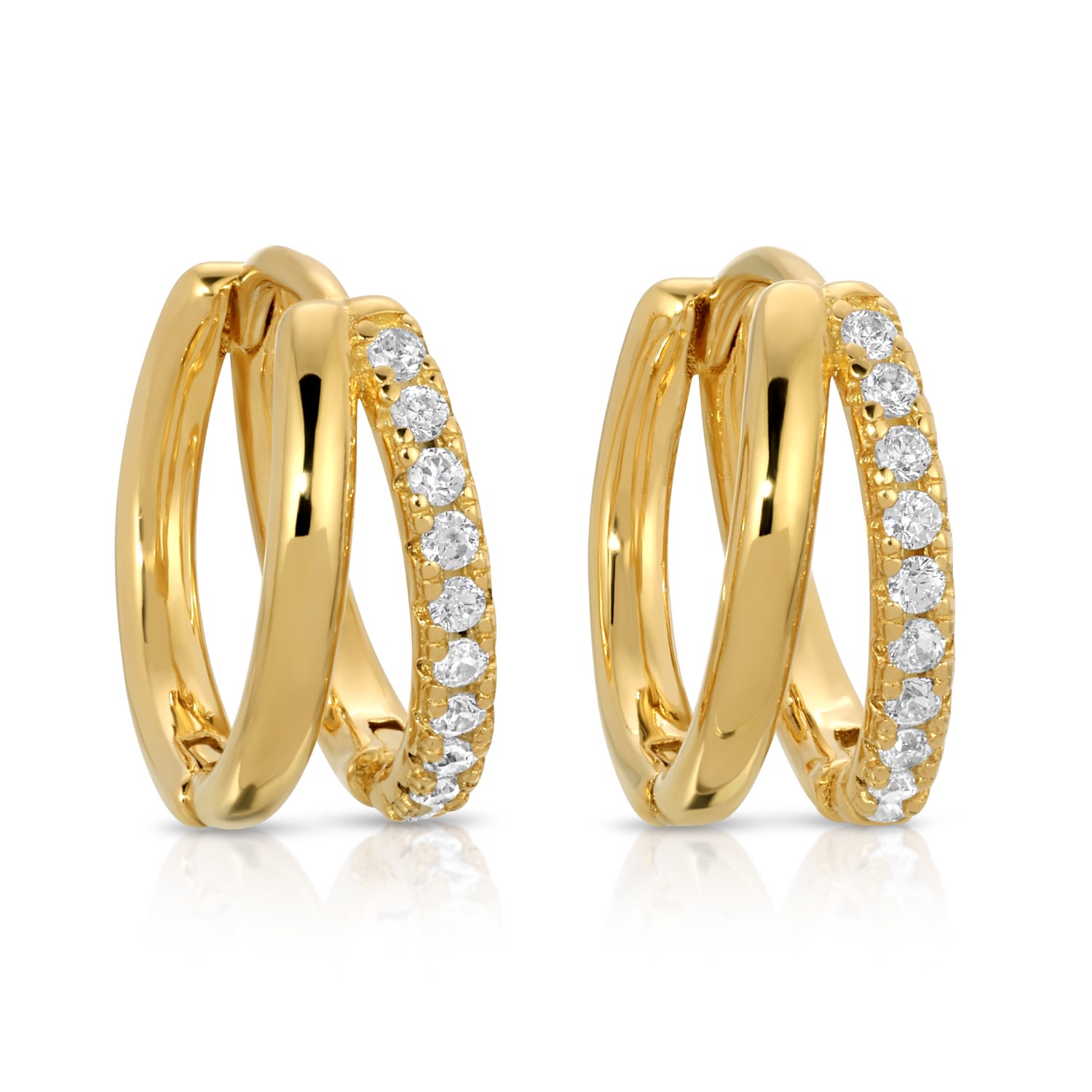 Zepplin The Label Women's Gold Chèrie Huggies - Small Huggie Earrings In Gold