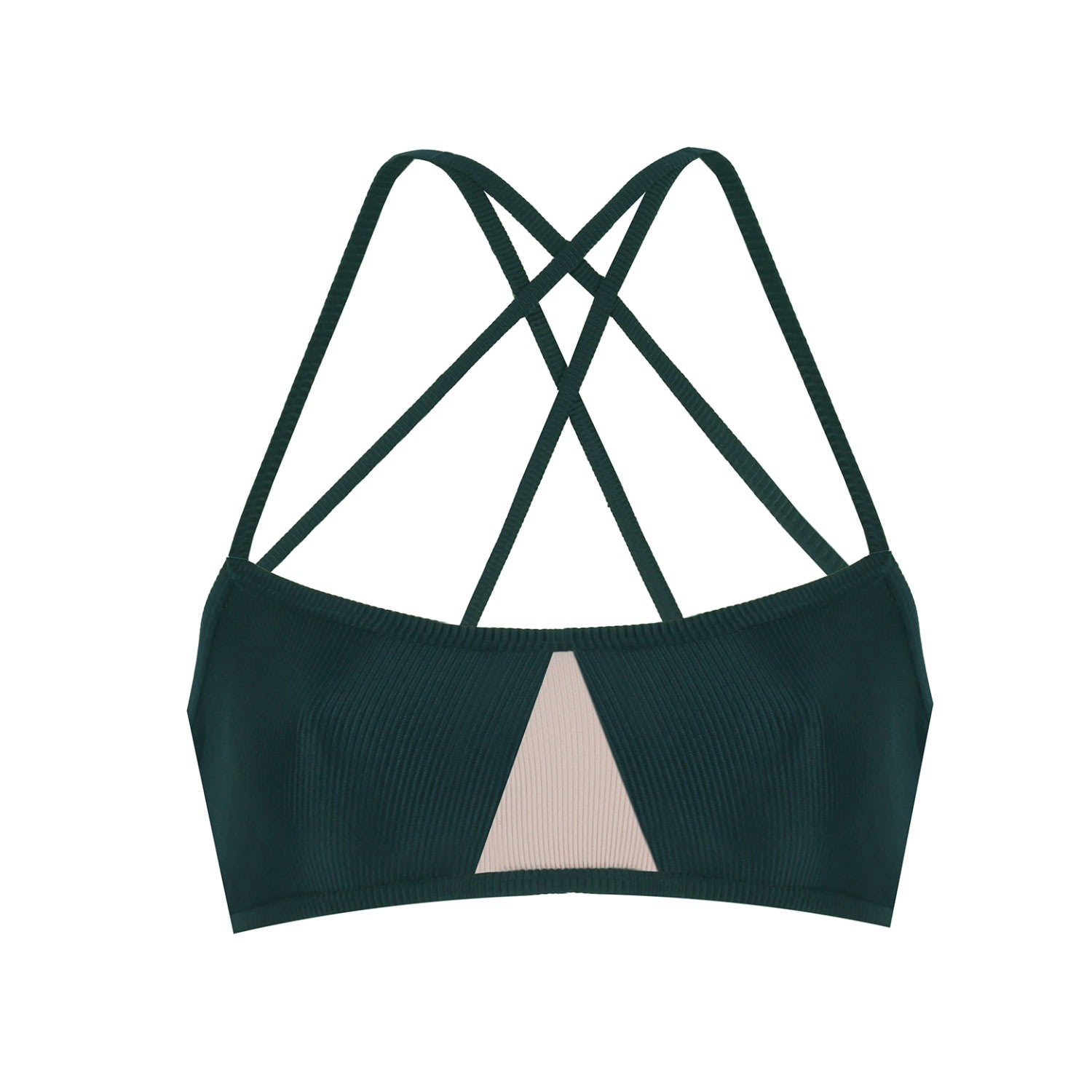 Yorstruly Women's Green Micra Bikini Top - Jungle In Green