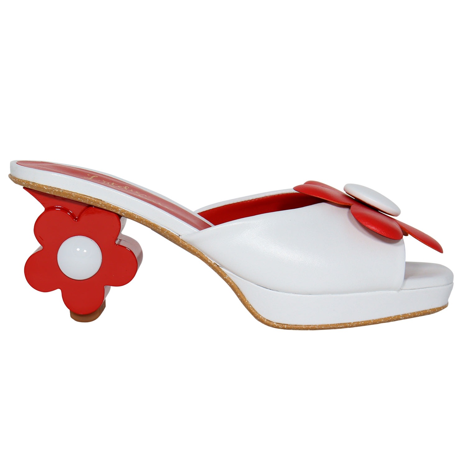 Women’s Josephine White/Red 6 Uk Atelier De Charlotte