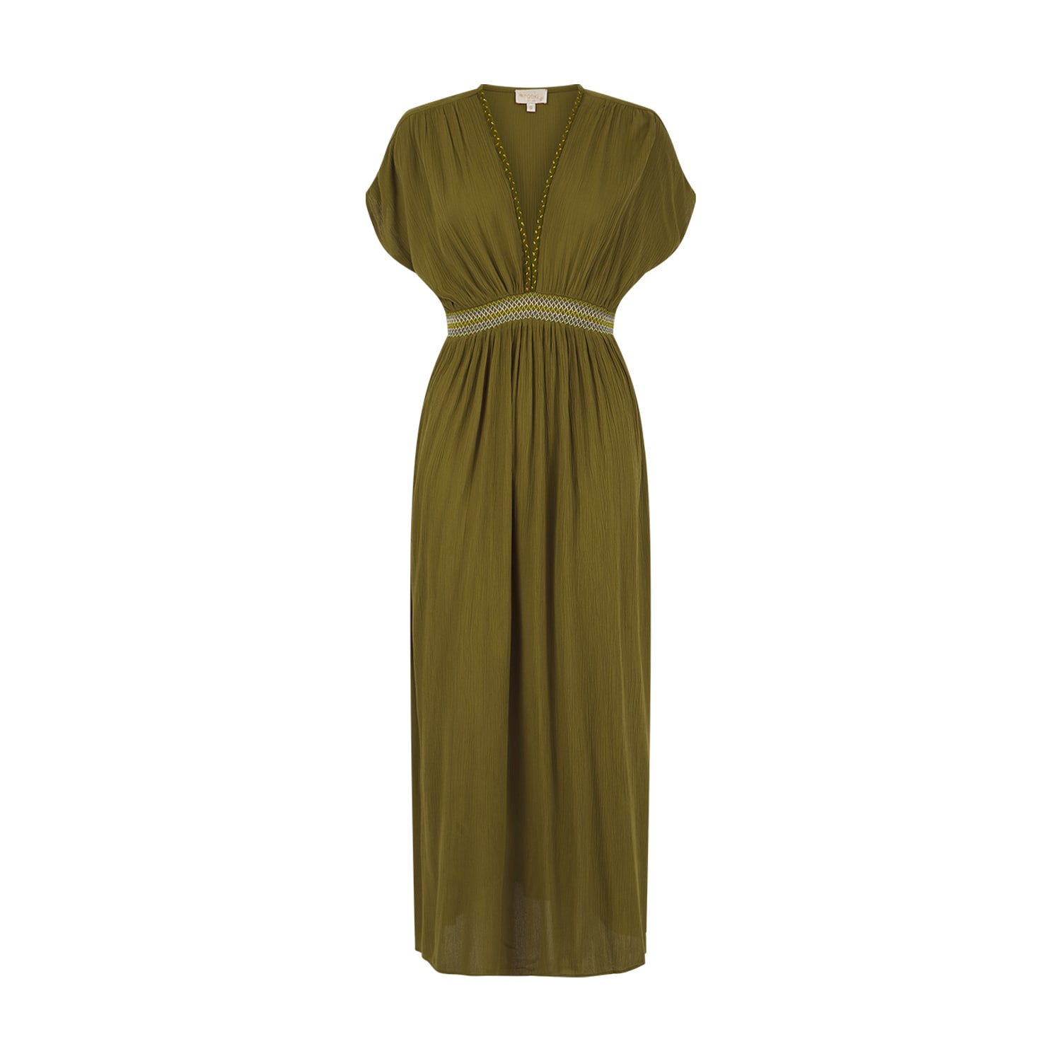 Shop Nooki Design Women's Green Jojo Maxi Dress In Olive